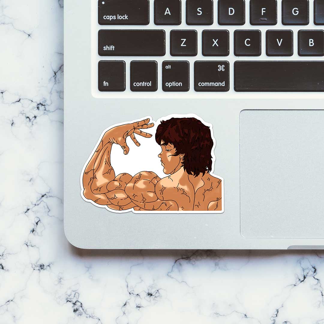 Baki Back Sticker