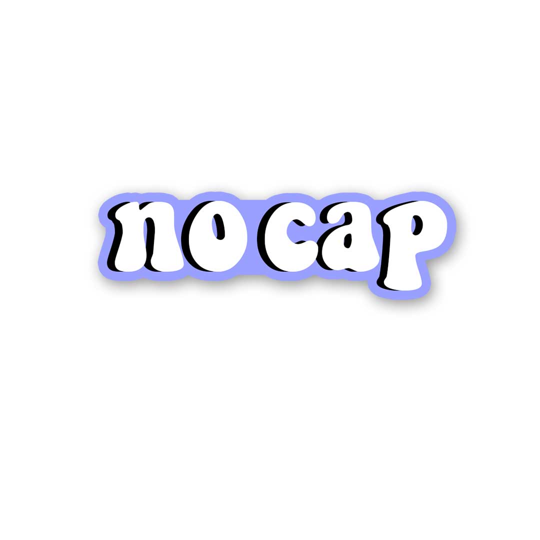 No Cap Sticker