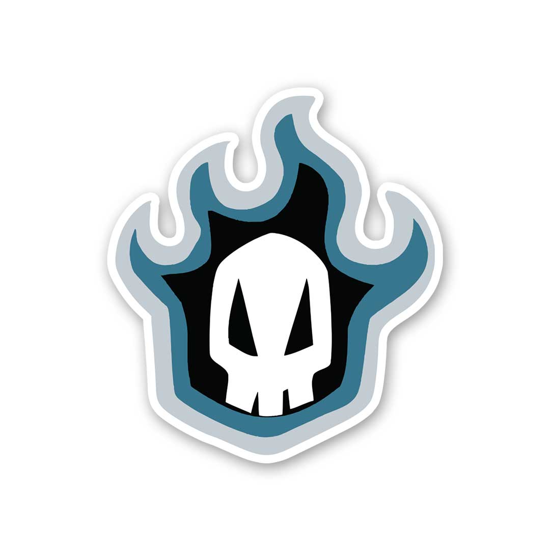 Bleach Skull Sticker