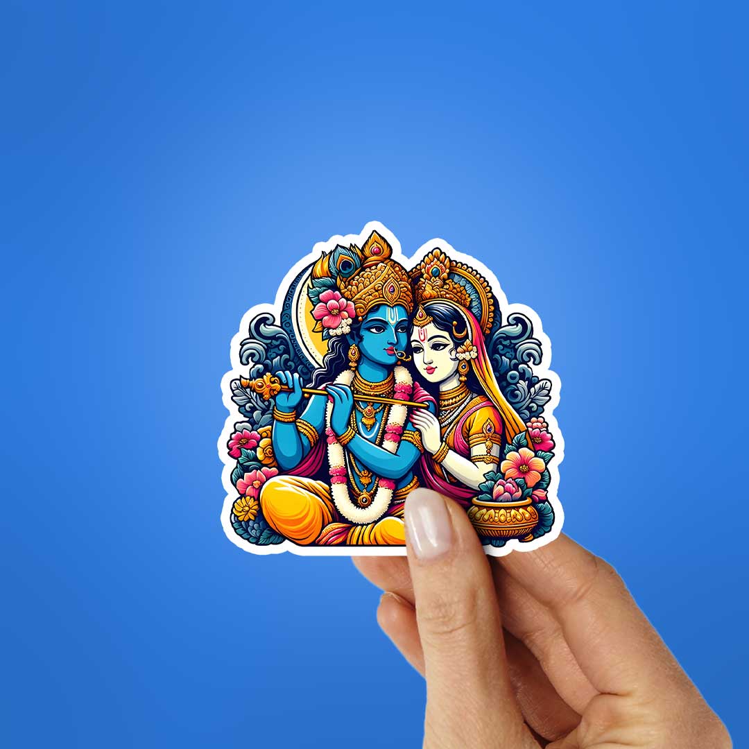 Radha Krishna Sticker