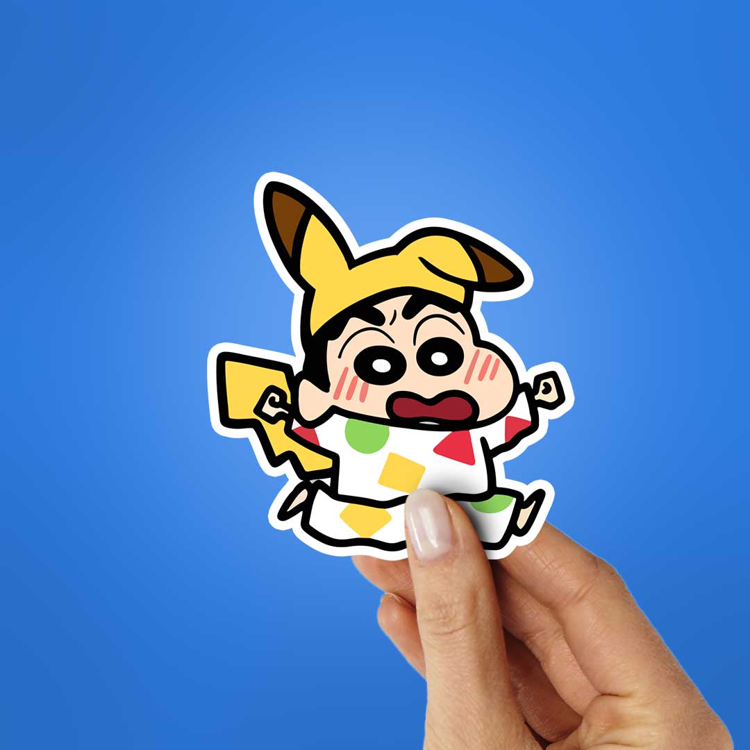 Pika Shinchan Sticker