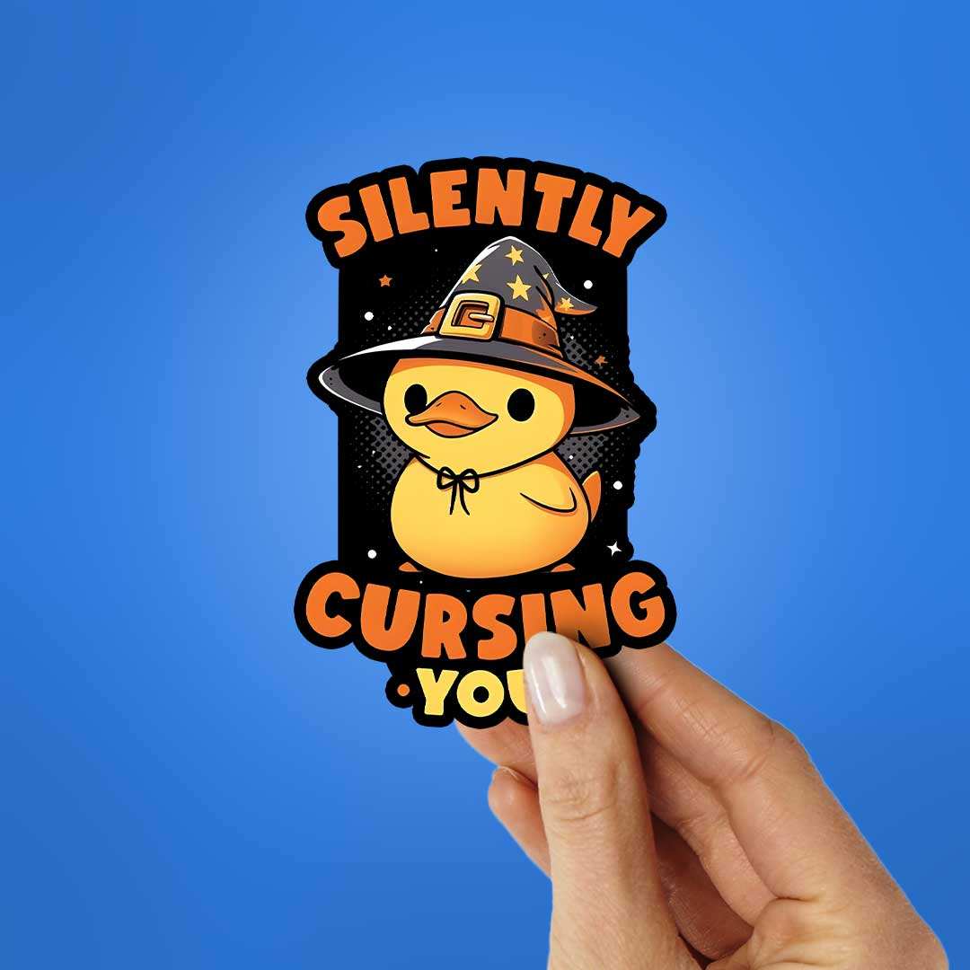 Silently Cursing You Sticker