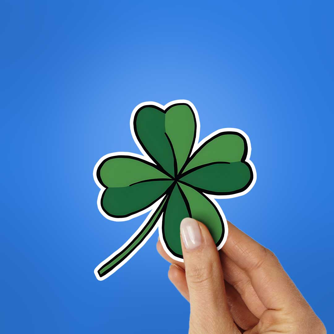 Four-Leaf Clover Sticker