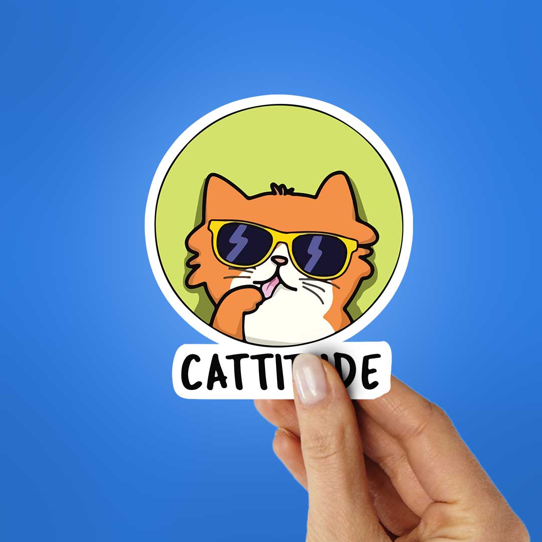 Cattitude 0.1 Sticker