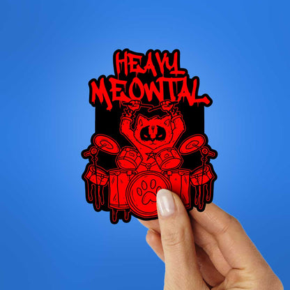 Heavy Meowtal Sticker