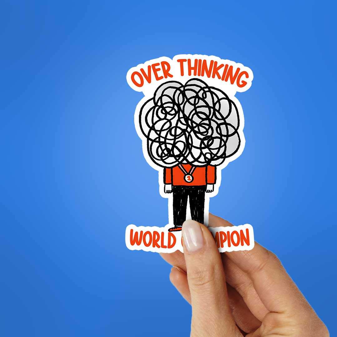 Over Thinking World Champion Sticker