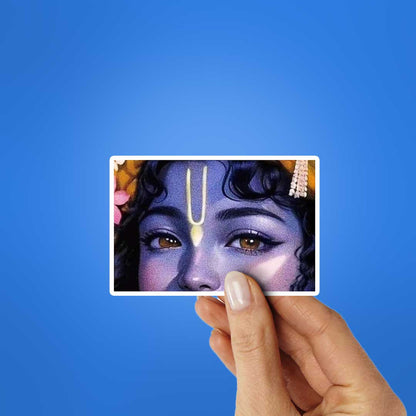 Krishna Eyes Sticker