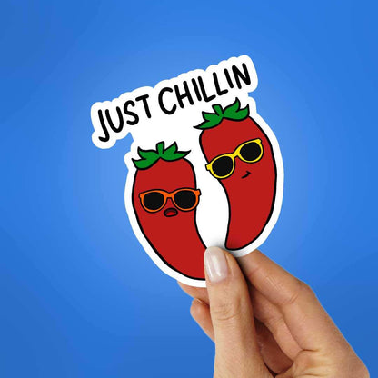 Just Chillin Sticker