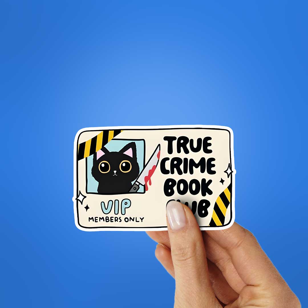 True Crime Book Club Sticker