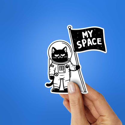 Cat Space Sticker