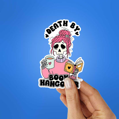 Death By Book Hangover Sticker