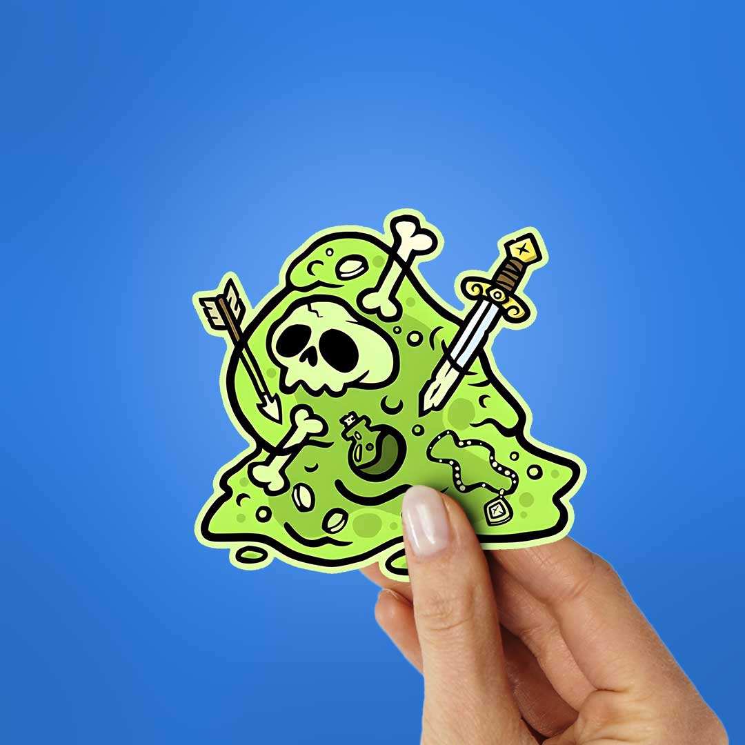 Slime Monster Sticker