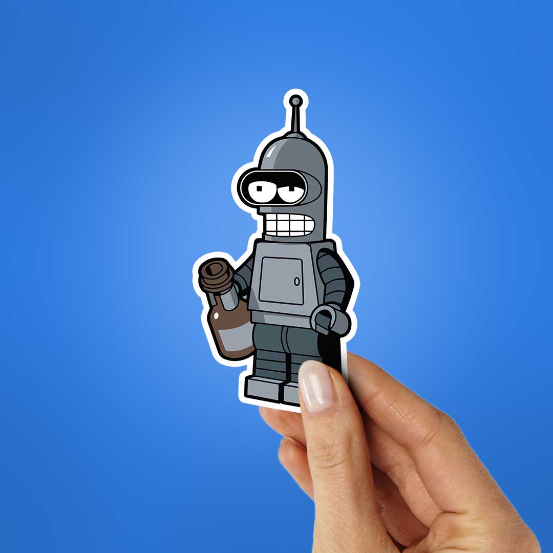 Simpsons Robot Sticker