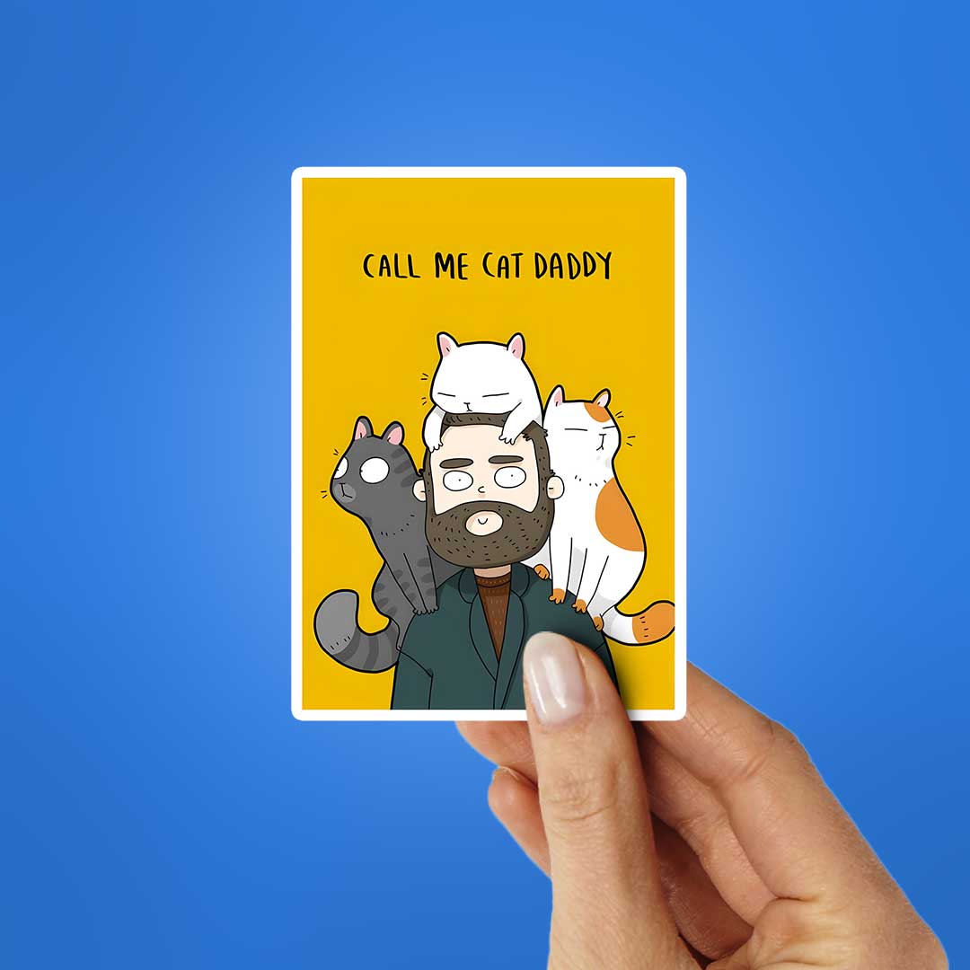 Call Me Cat Daddy Sticker