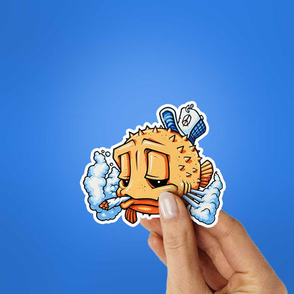 Smoker Fish Sticker