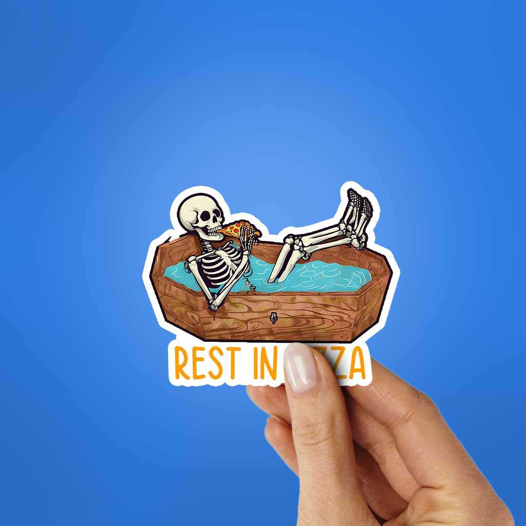 Rest In Pizza Sticker