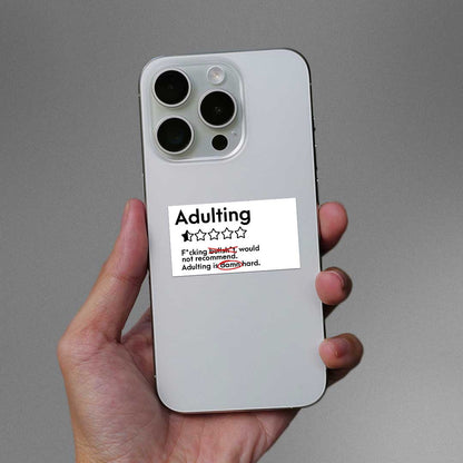 Adulting Damn Hard Sticker