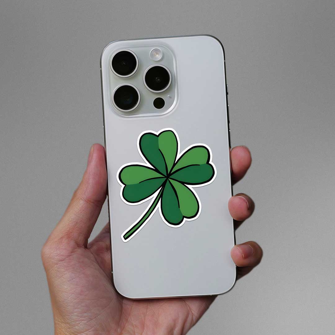 Four-Leaf Clover Sticker