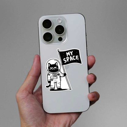 Cat Space Sticker