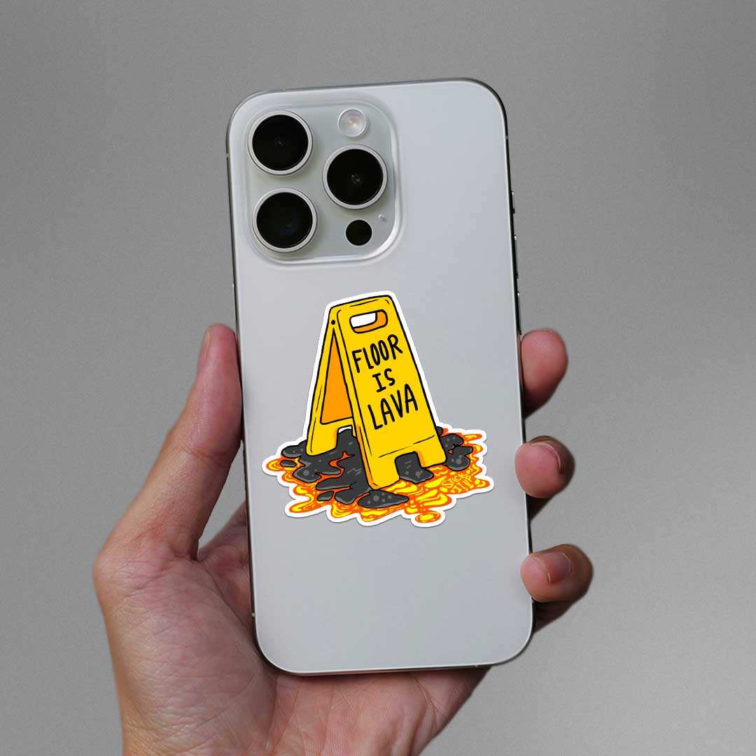 Floor Is Lava Sticker