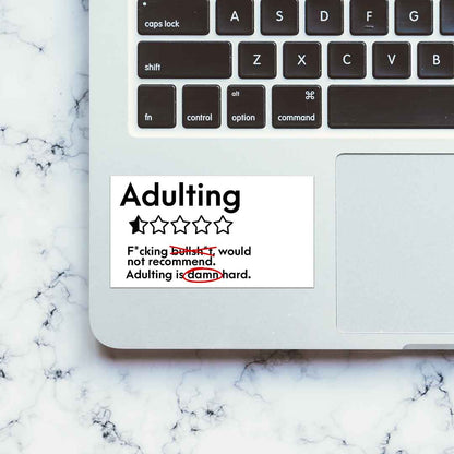 Adulting Damn Hard Sticker