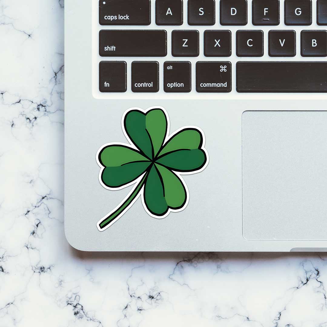 Four-Leaf Clover Sticker