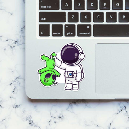 Astronaut Caught Alien Sticker