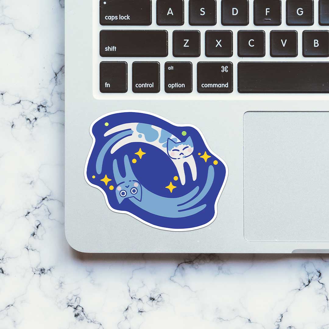 Milky Way Meow Sticker