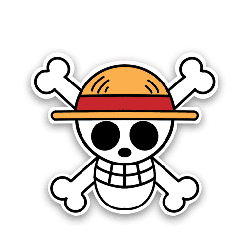 One Piece Logo Reflective Sticker