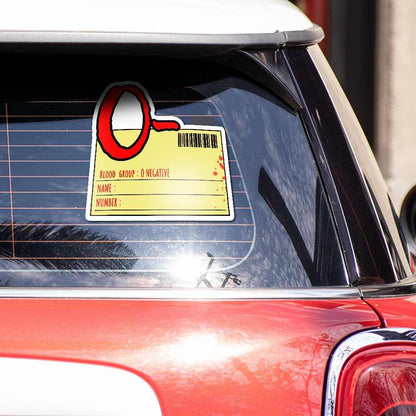 O negative Reflective Sticker | STICK IT UP