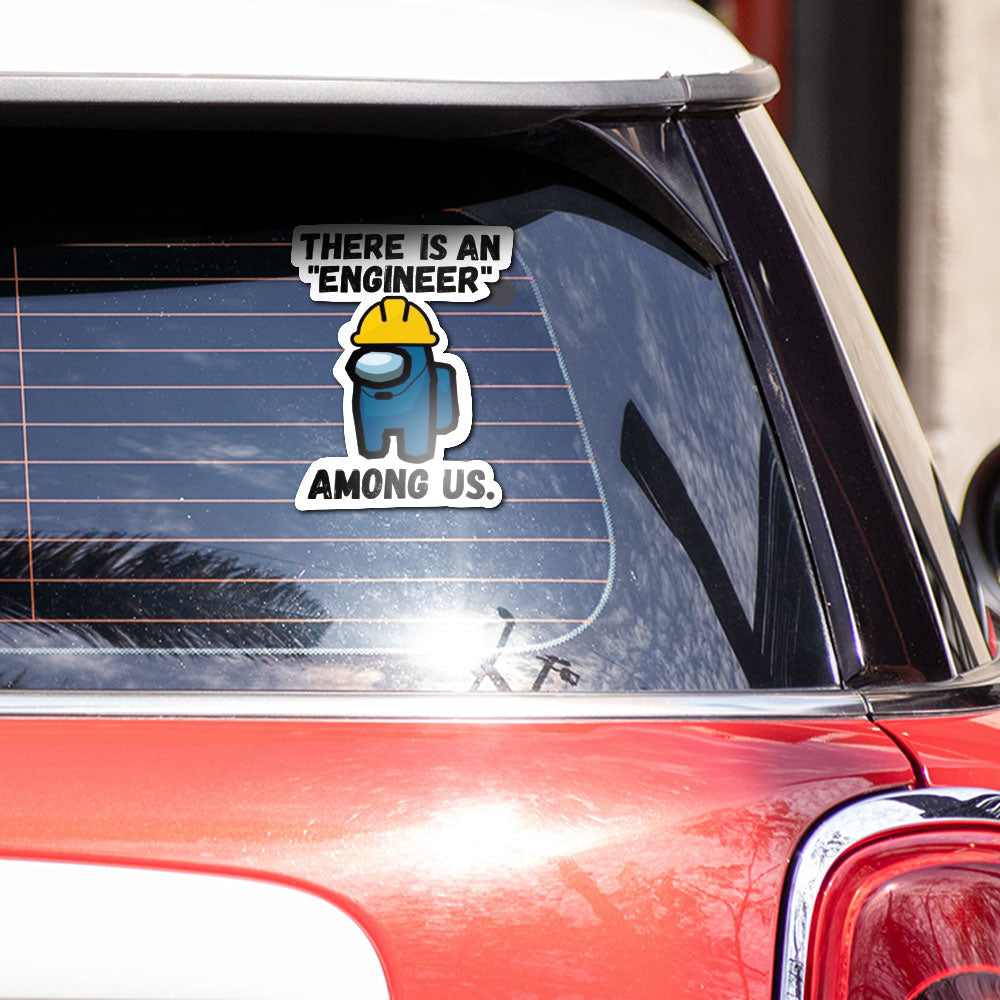 Engineer Among us Reflective Sticker | STICK IT UP