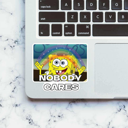 Nobody Cares sticker | STICK IT UP