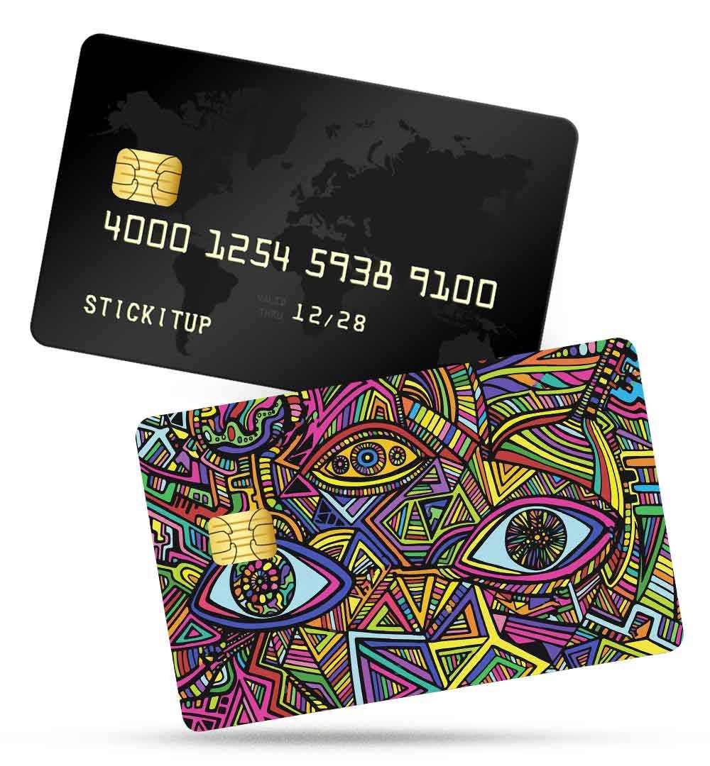 Trippy Graffiti Credit Card Skin | STICK IT UP