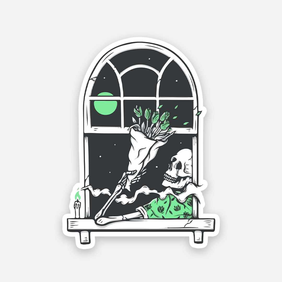 Flowers for the dead sticker | STICK IT UP