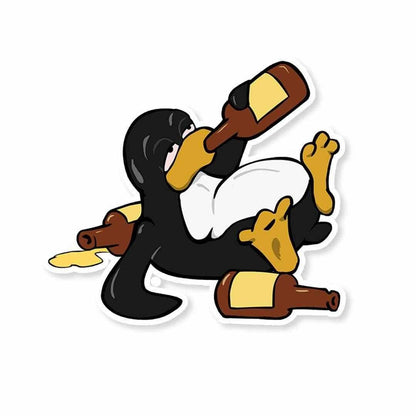 Drunk Linux Sticker | STICK IT UP