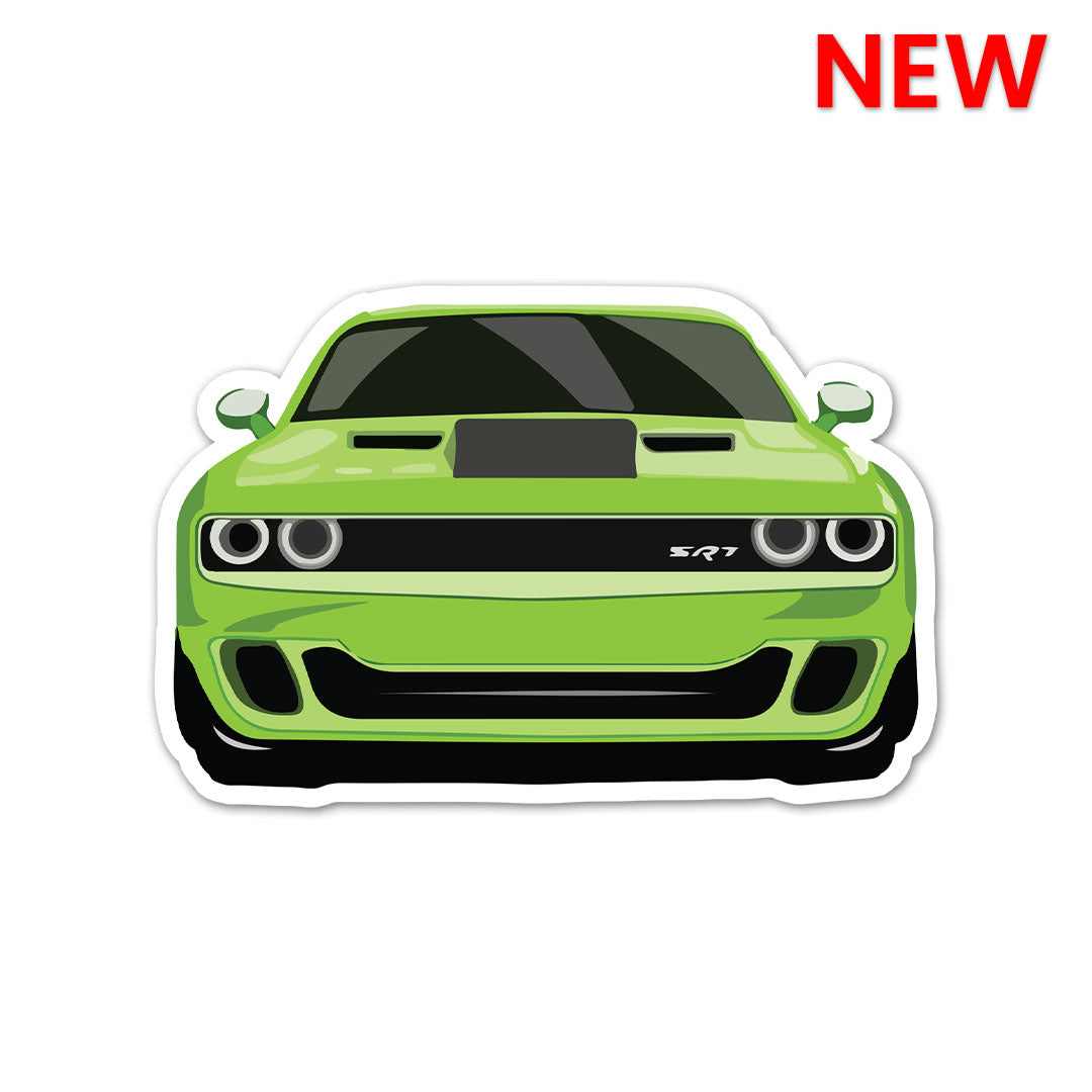 Green Vintage Muscle Sticker – STICK IT UP