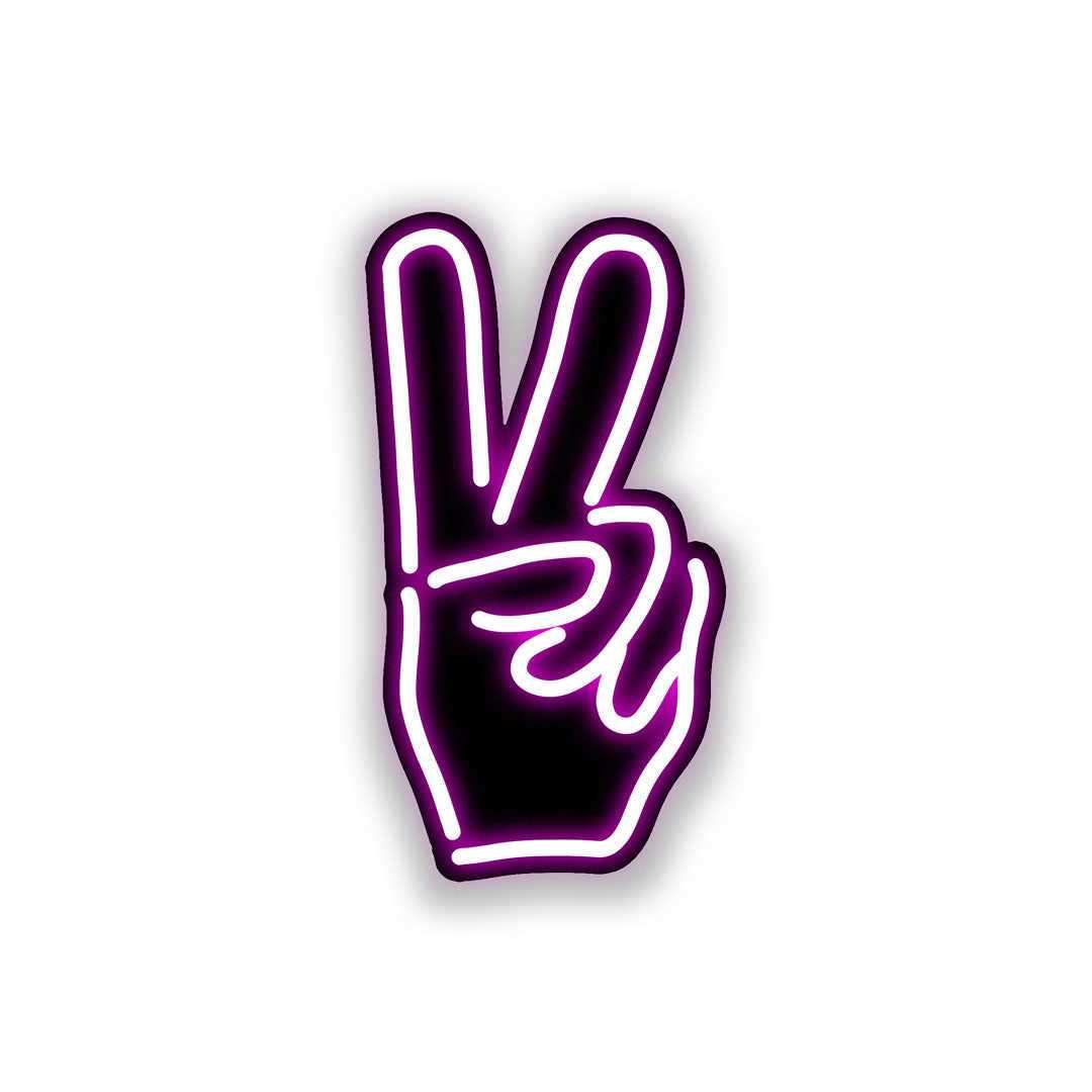 Neon Peace Sticker | STICK IT UP