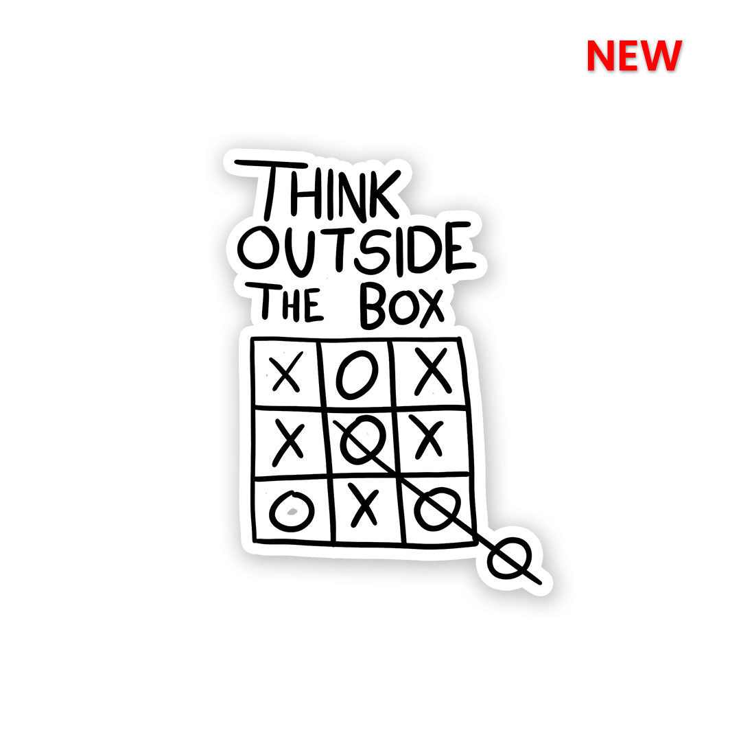 Think Outside the box Sticker | STICK IT UP