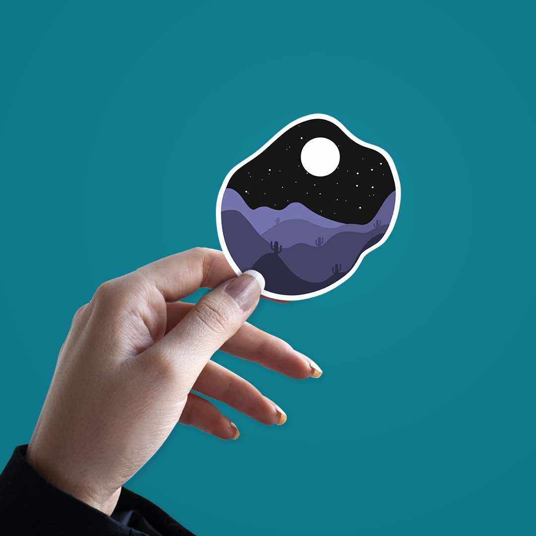 Starry Desert Night Sticker | STICK IT UP