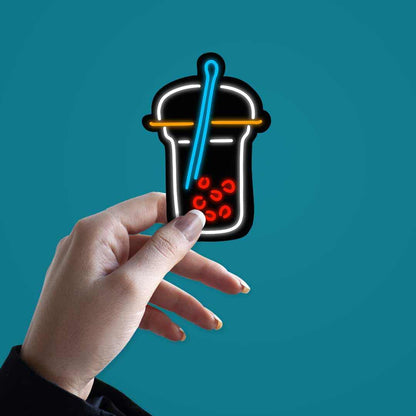 Neon Latte Sticker | STICK IT UP