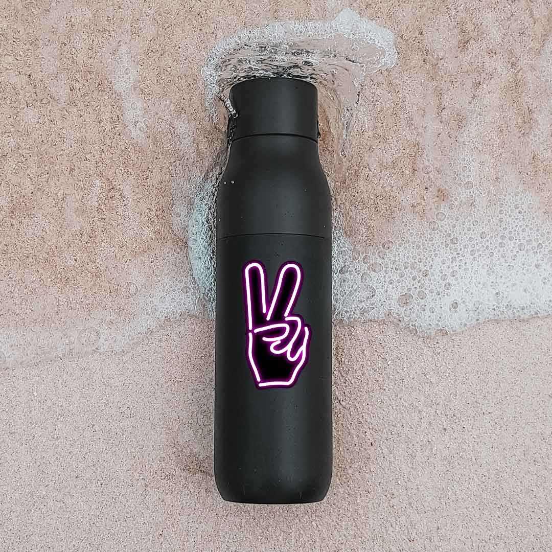 Neon Peace Sticker | STICK IT UP