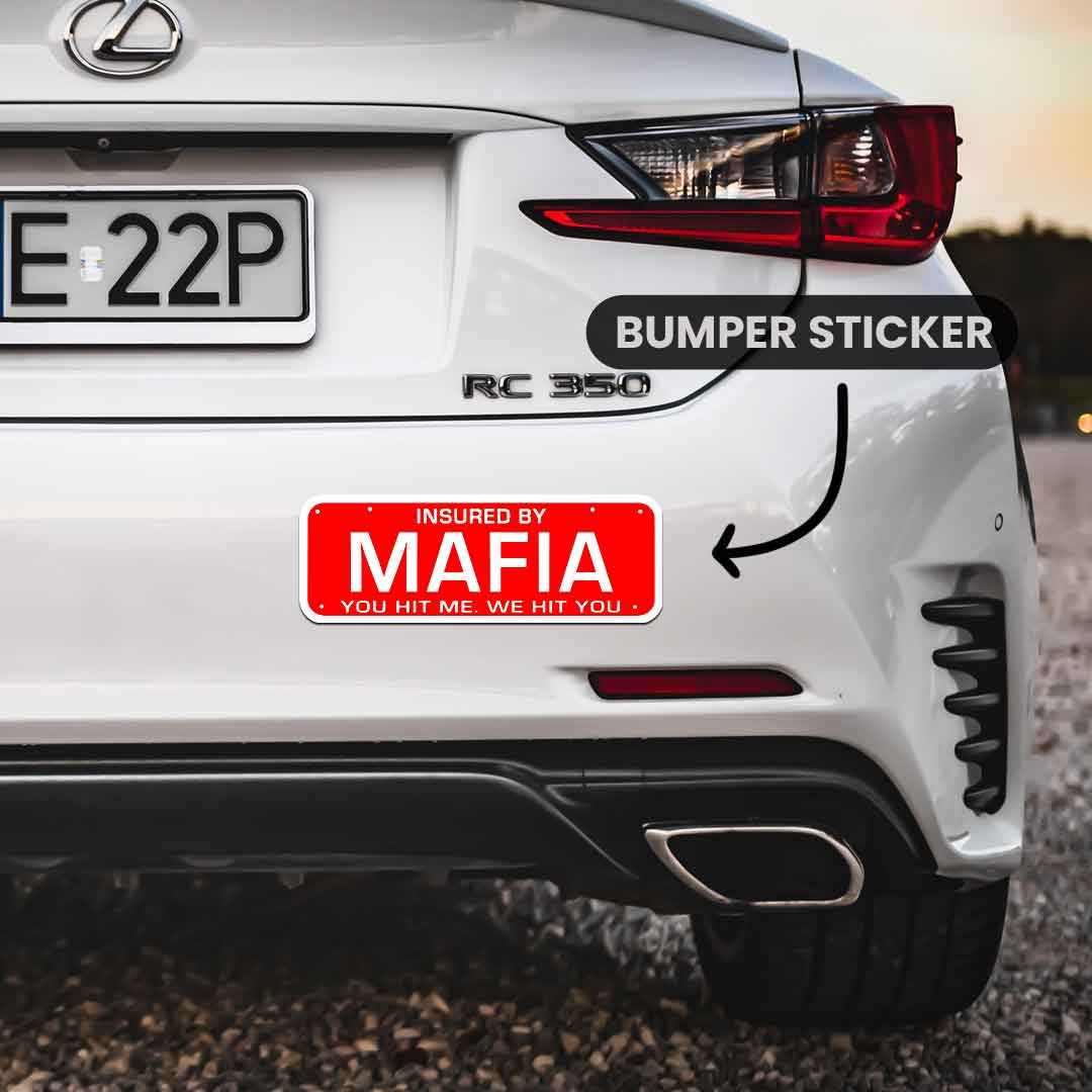 Car back bumper sticker outlet design